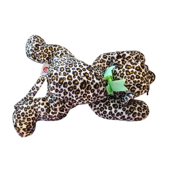 Ty Leopard Pillow Pals Plush 1996 Freckles Spotted Cat Flat Stuffed Animal 13" - Picture 4 of 8
